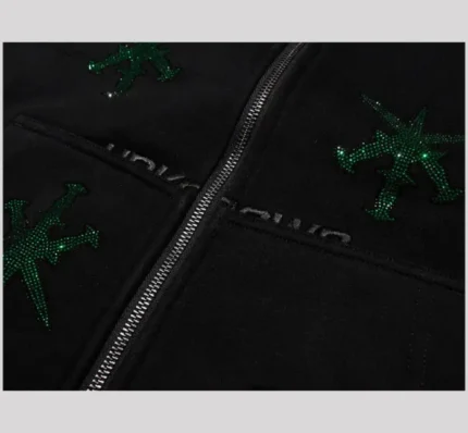 DAGGER RHINESTONE HOODIE BLACK 2 700x648