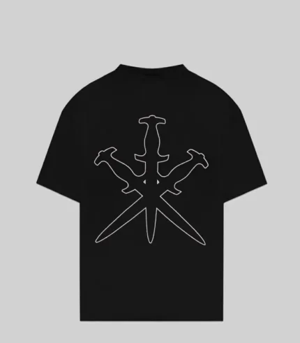 RETRO LOGO RHINESTONE TEE BLACK 1