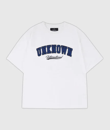 Unknown London College Logo T Shirt White 2