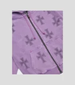 Unknown London HPurple Rhinestone Hoodie 150x169