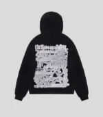 Unknown London Multi Logo Iced Out Hoodie Black 1 150x171