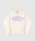 Unknown Puff Print Logo Hoodie Pink 1