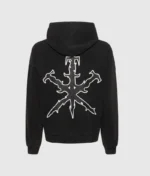 Unknown Vintage Tribal Dagger Cotton Hoodie Black 1
