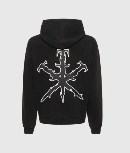 Unknown Vintage Tribal Dagger Cotton Hoodie Black 1
