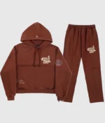 Unknown London Panelled Tracksuit Brown 3